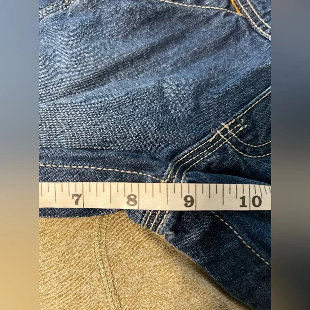 Vintage Oshkosh B'Gosh Baby Boy Size 6 Mth Blue Jean Carpenter Overalls Vestbak